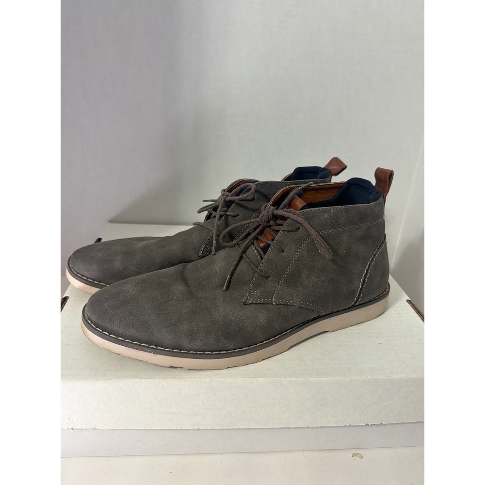 Sonoma Goods for Life Mens 13 Javie Grey Chukka Desert Boots Ortholite Lining